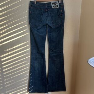 Vintage People for Peace Women's Boot Cut Jeans - Classic Blue